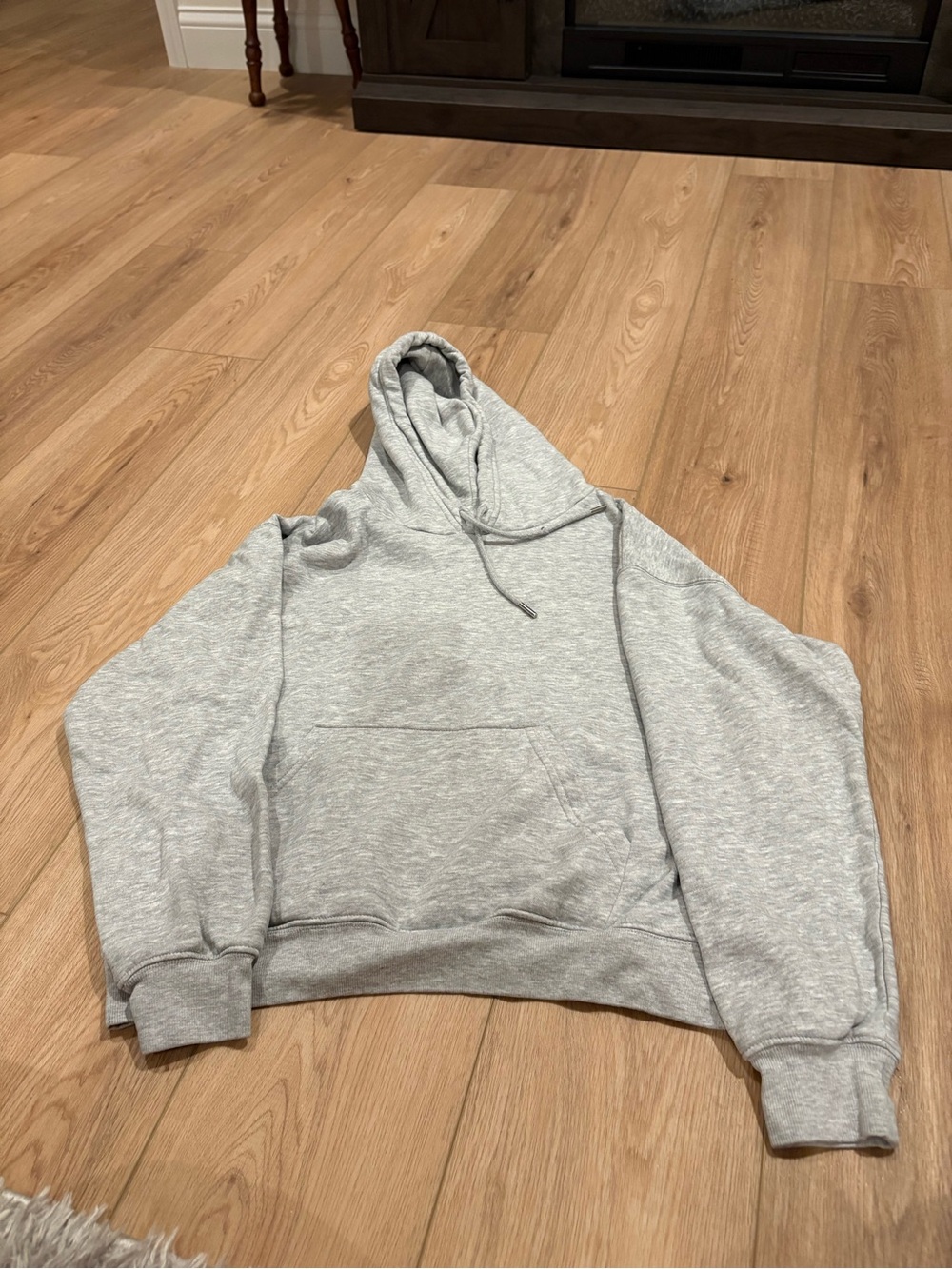H&M Light Grey Men's Pullover Hoodie